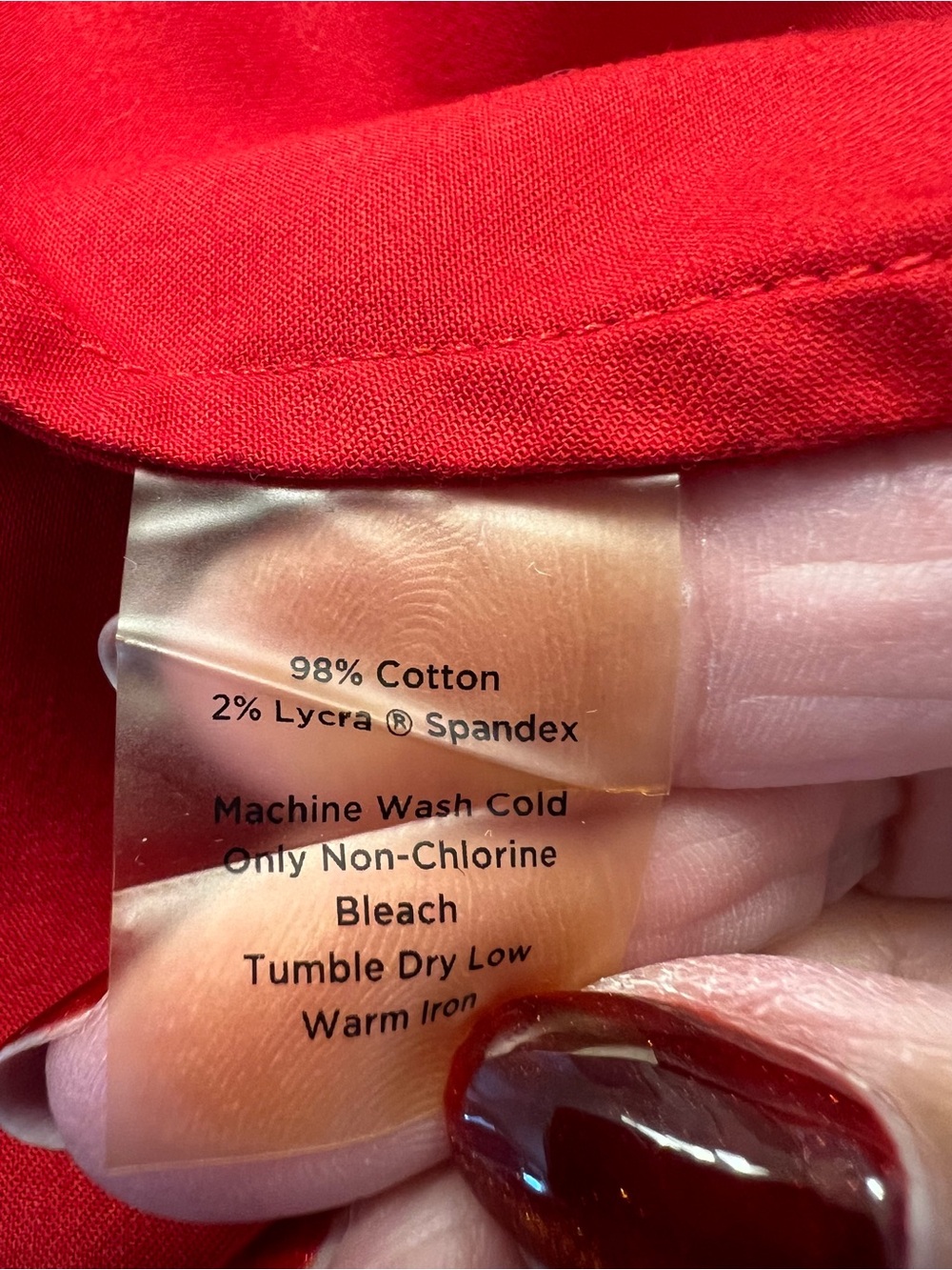 Talbots red button down shirt - Picture 9 of 9